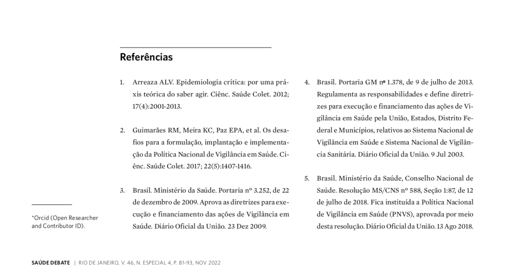 Artigo – Vigilância civil em saúde, estudos de população e participação popular